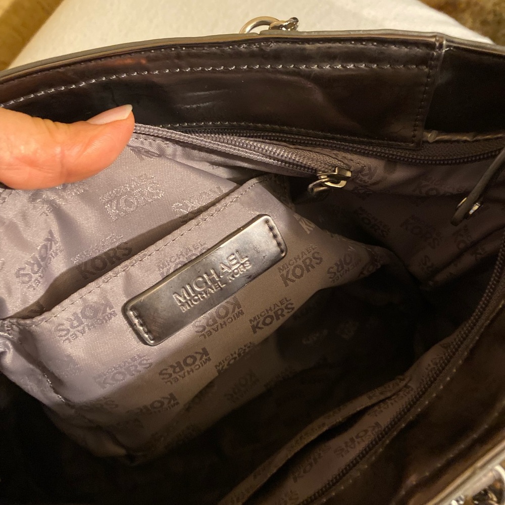 Michael Kors Metallic Bronze Totes - Picture 5 of 8